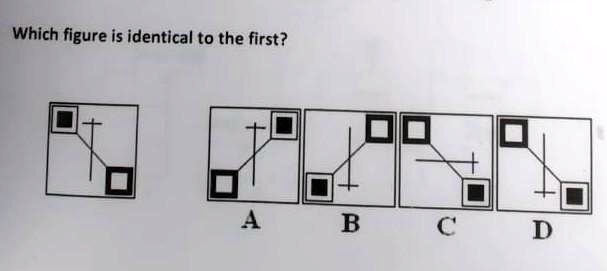 [GET ANSWER] Which figure is identical to the first?