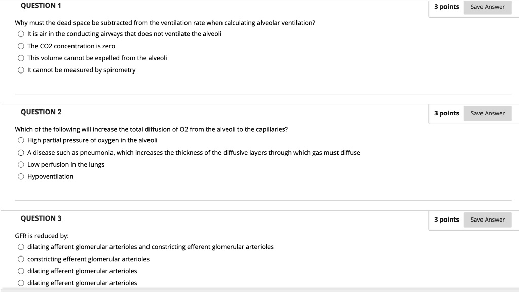 SOLVED QUESTION 1 3 points Save Answer Why must the dead space be
