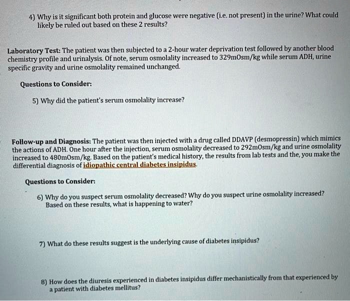 SOLVED Why is it significant that both protein and glucose were