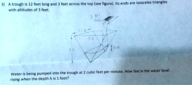 solved-a-trough-is-12-feet-long-and-3-feet-across-the-top-see-figure