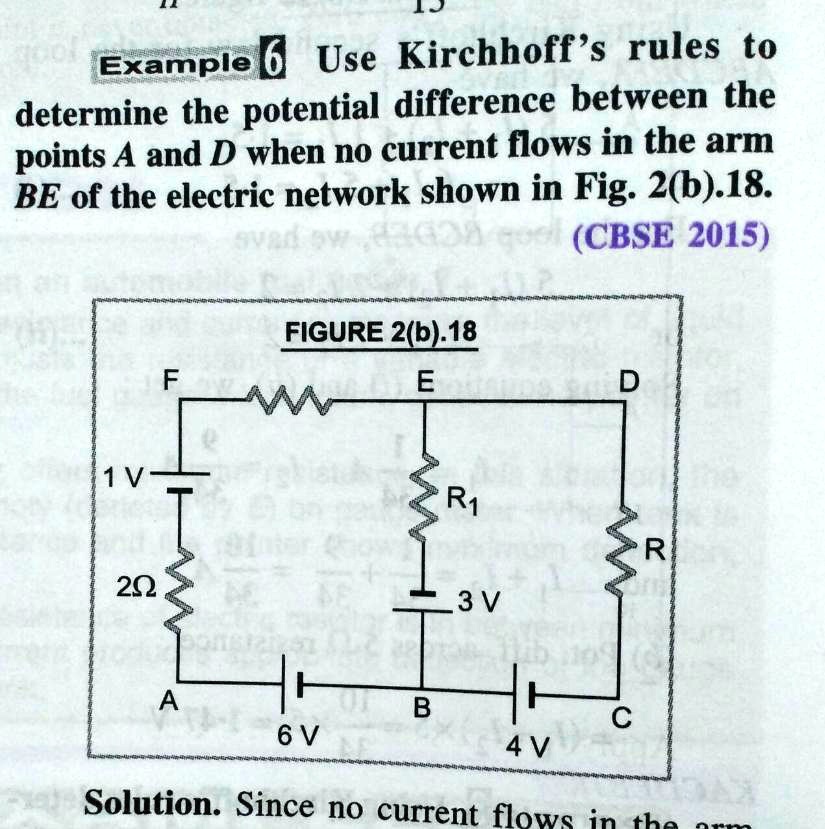 SOLVED: Use Kirchhoff's rules to determine the potential difference ...