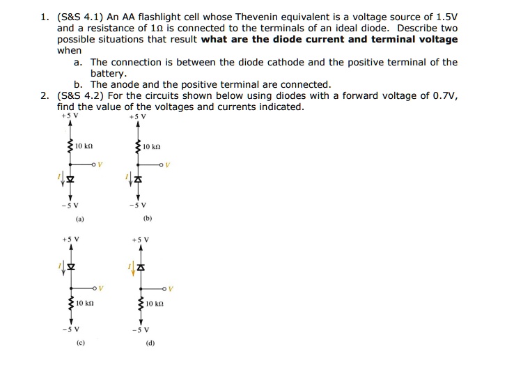 SOLVED: 1. (S S 4.1 An AA flashlight cell whose Thevenin equivalent is ...