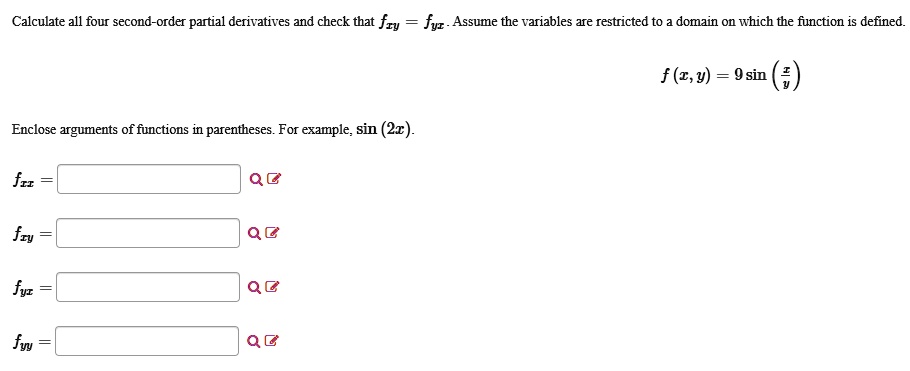 VIDEO solution: Calculate all four second-order partial derivatives and ...