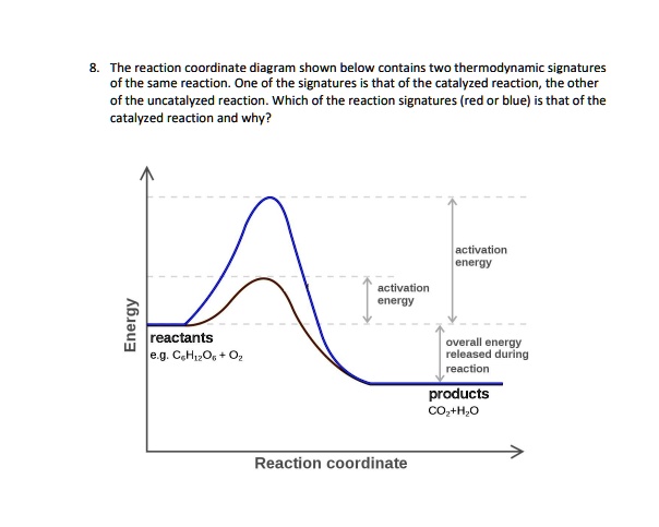 SOLVED: The Reaction Coordinate Diagram Shown Below Contains ...