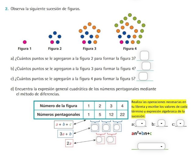2. Observa la siguiente sucesión de figuras. Figura 1 Figura 2 Figura 3