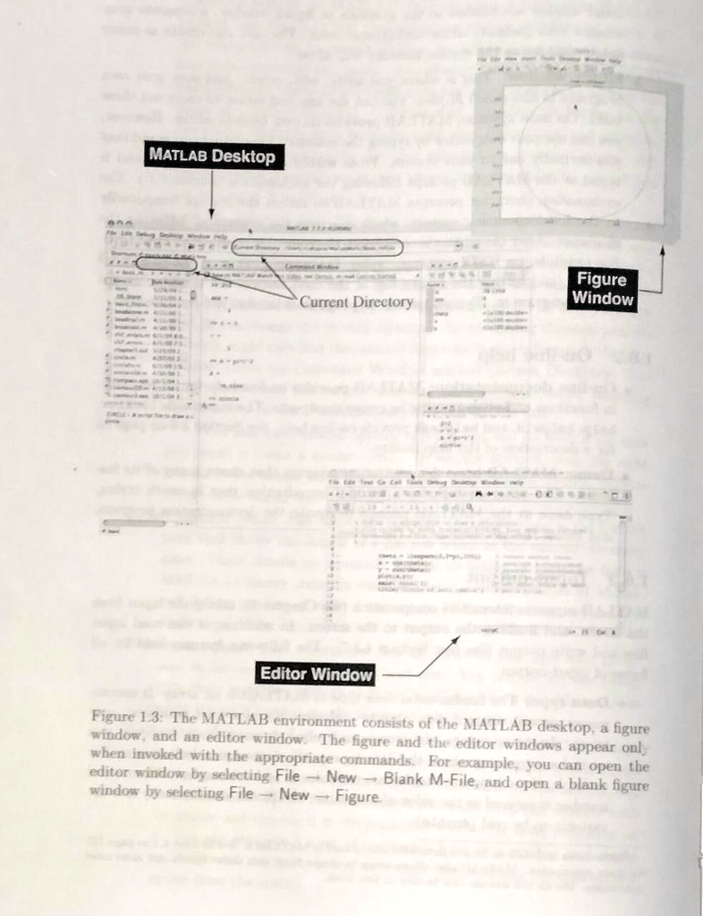 SOLVED: MATLAB Desktop Figure Window Current Directory Editor Window ...