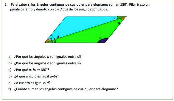 SOLVED: gente ayúdenme porfa aaaa Para saber los ángulos contiguos de ...