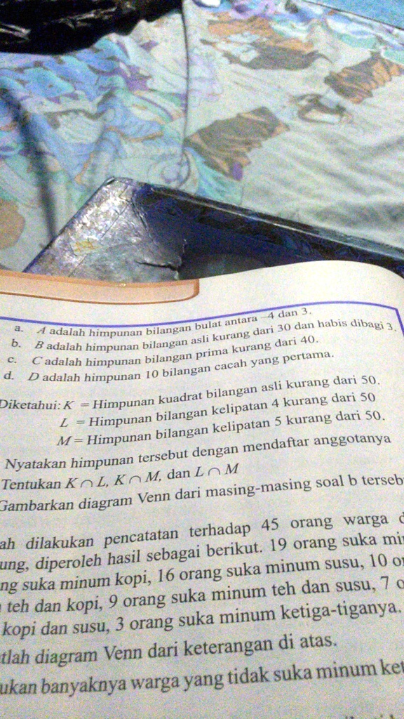 d d adalah himpunan 10 bilangan cacah yang pertama dan bulat untn a adalah bilangan dari 30 dan habis 4ibapt hunpunan asli kurang b adalah himpunan bilangan kurang dari 40 c adalah himpunan  56848