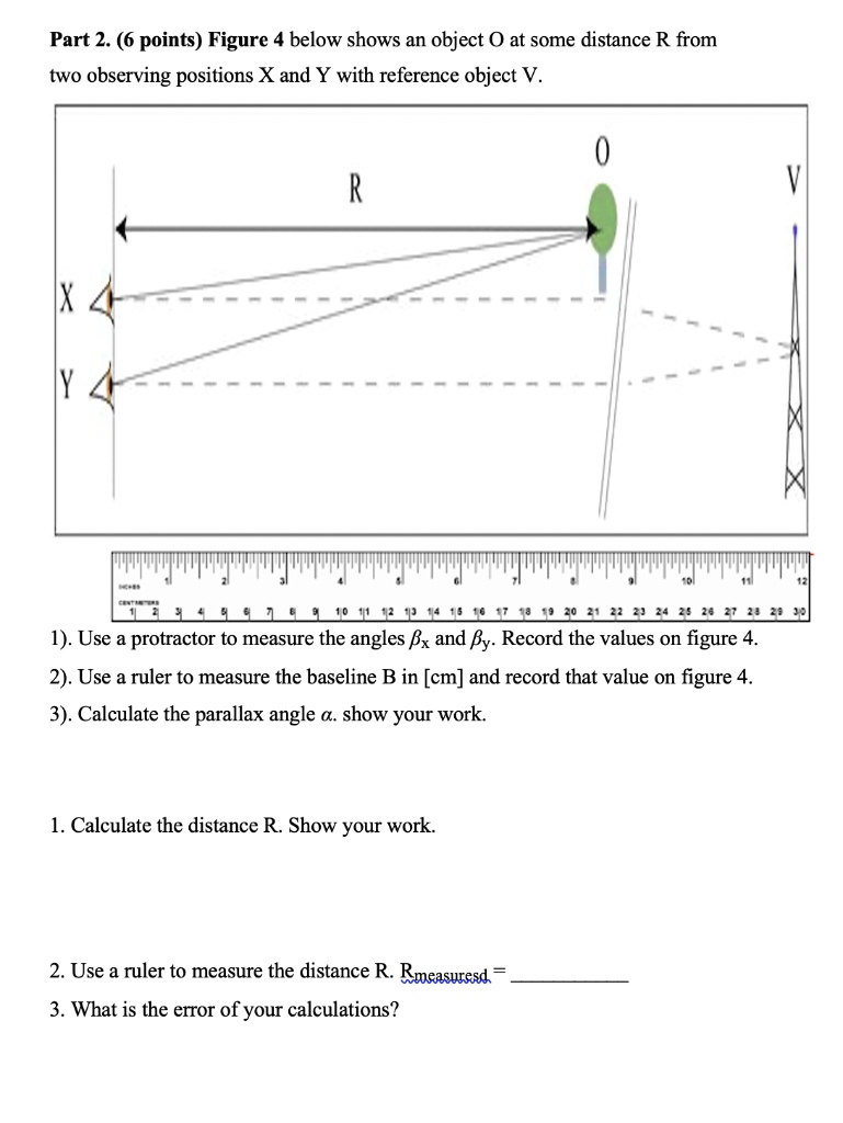 SOLVED: Part 2. (6 Points) Figure 4 Below Shows An Object O At Some ...