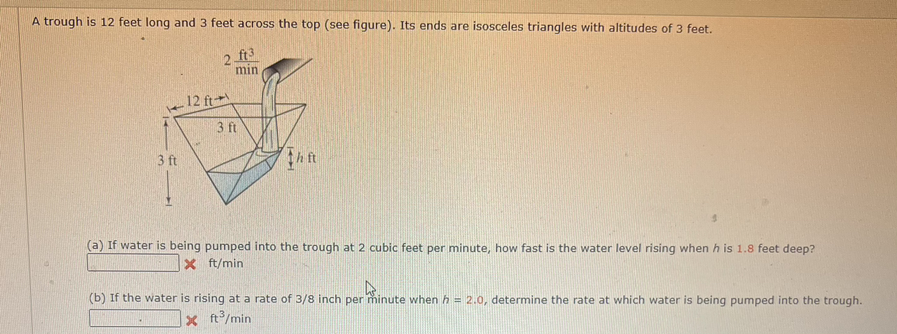 solved-a-trough-is-12-feet-long-and-3-feet-across-the-top-see-figure