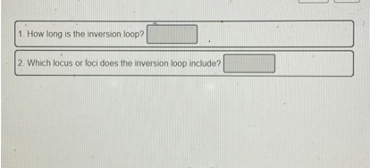 1. How long is the inversion loop?
2. Which locus or foci does the inversion loop include?