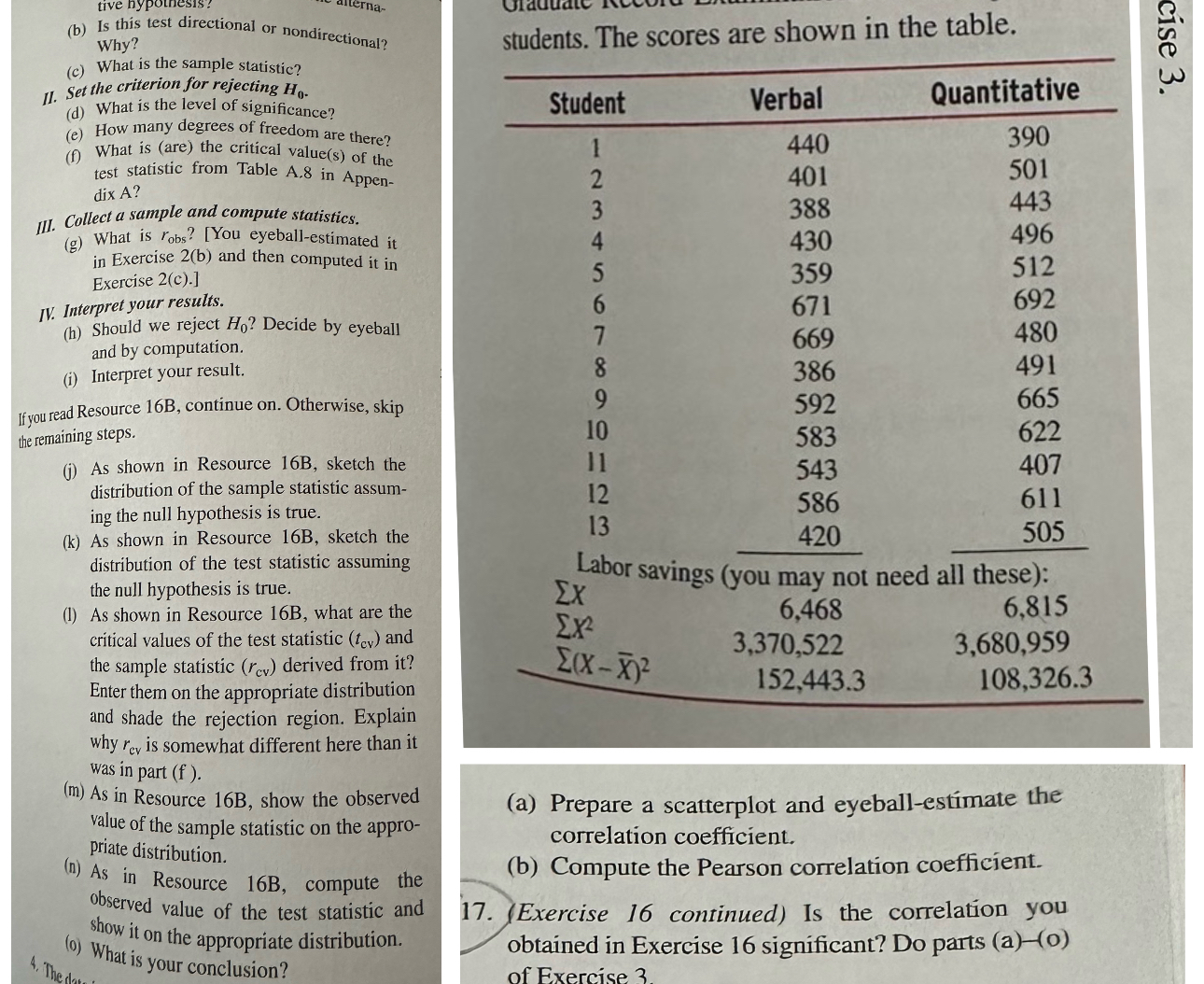 SOLVED: (b) Is this test directional or nondirectional? Why? (c) What ...
