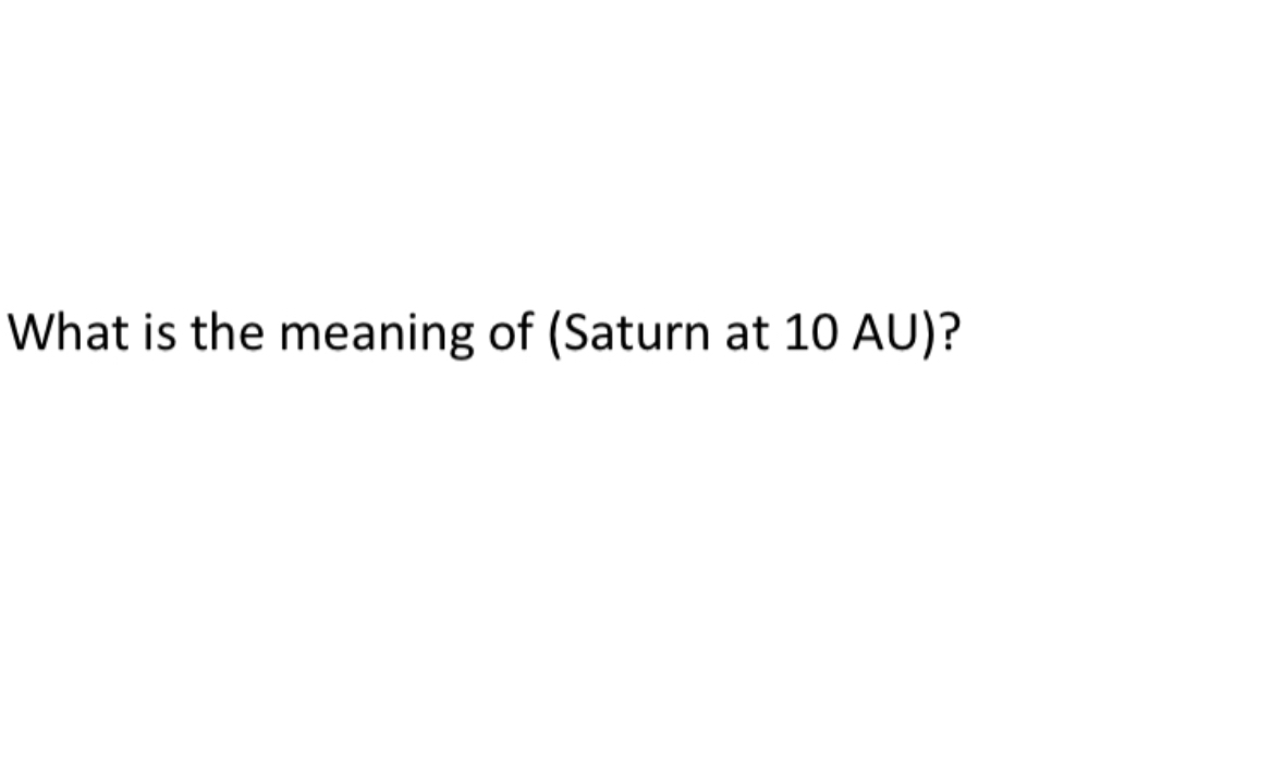 Meaning of Saturn