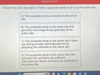 10 what is a substrate and an active site