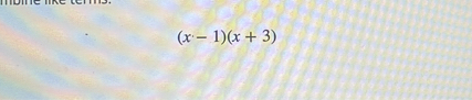 (x - 1)(x + 3)