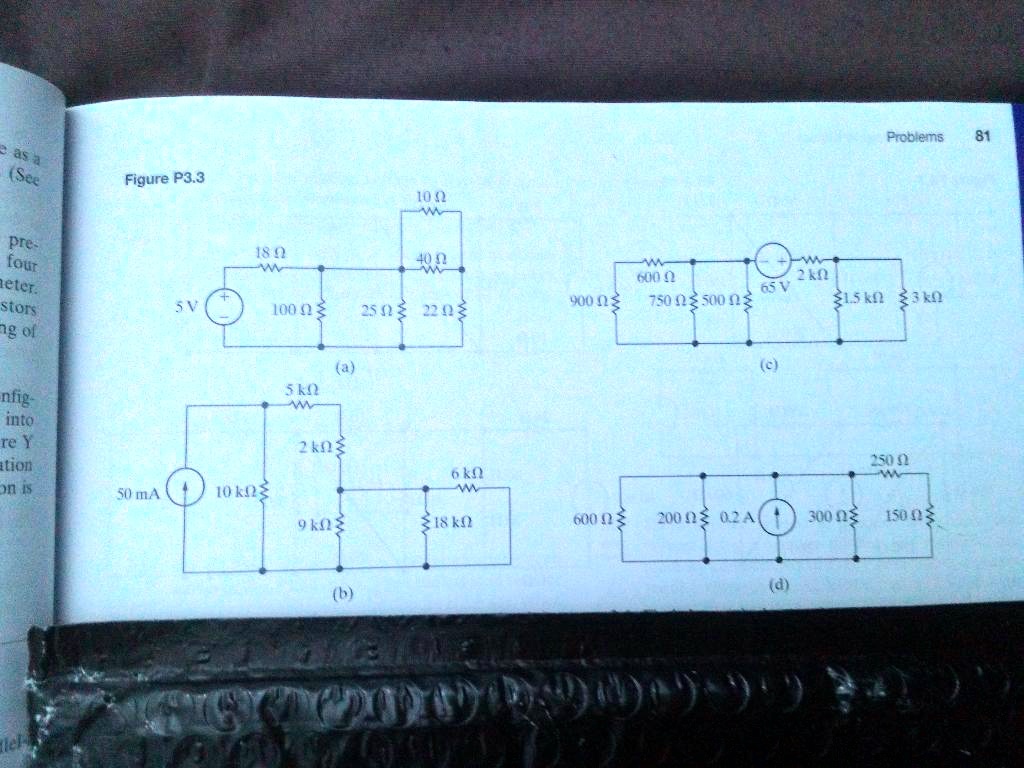 SOLVED: For Each Of The Circuits Shown In Fig. P3.3, A) Identify The ...