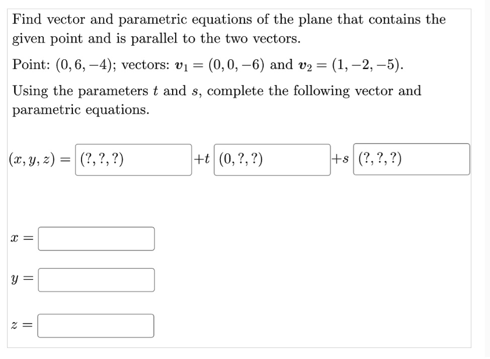 solved-find-vector-and-parametric-equations-of-the-plane-that-contains
