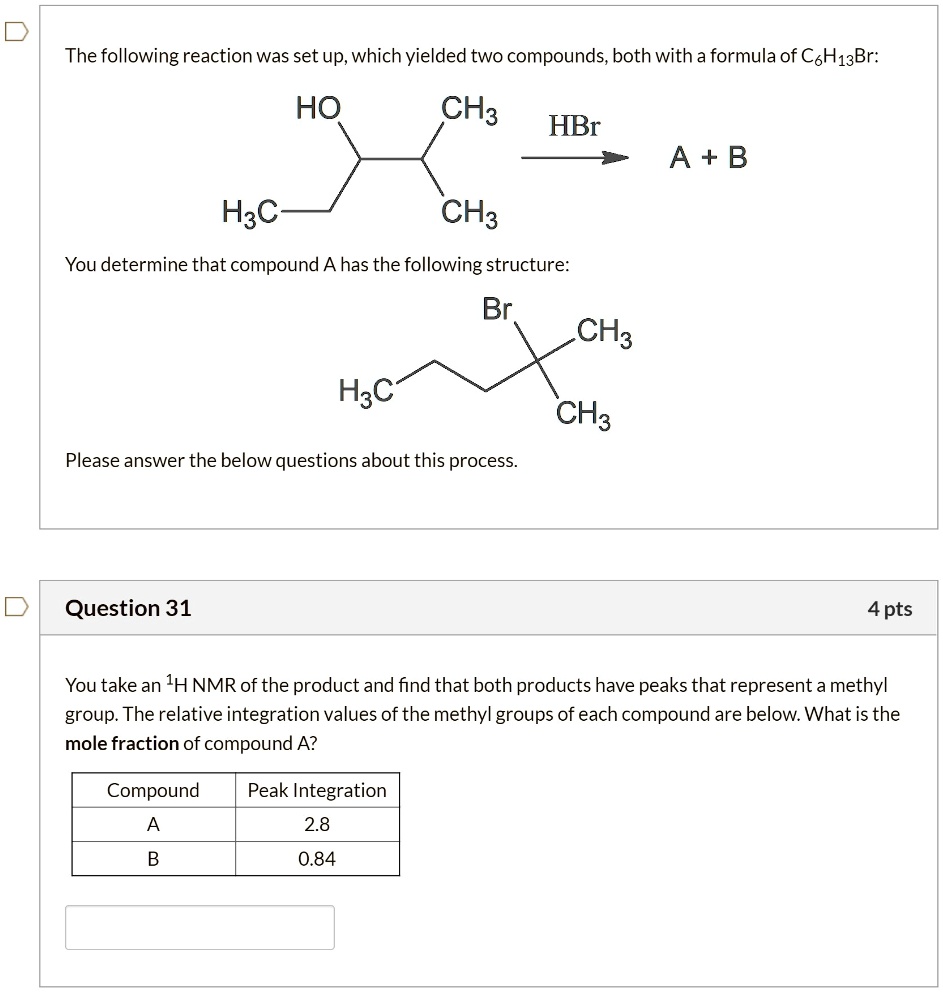 Solved The Following Reaction Was Set Up Which Yielded Two Compounds Both With A Formula Of 5791