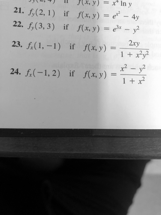 Solved J J X Y X In Y 21 F 2 1 If Flxy E 4y 22 F 3 3 If Flxy Ex Y2 23 F 1 1 If 2xy F Xy 1 X2y2