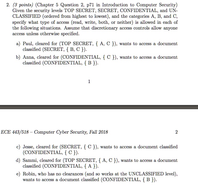 VIDEO solution Text 2. (3 points) (Chapter 5 Question 2, p71 in