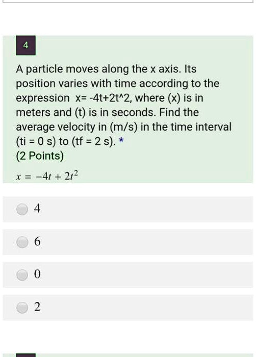 particle moves along the x axis its position varies with time according ...