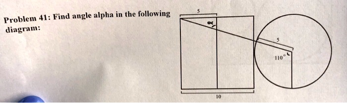 problem 4i find angle alpha in the following diagram 73395