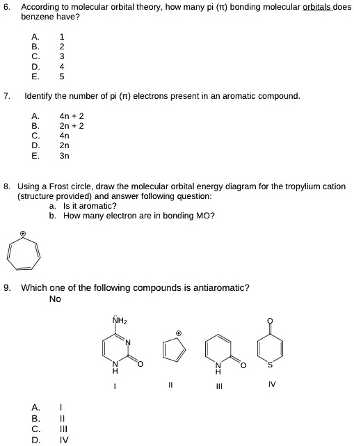 SOLVED According to molecular orbital theory, how many pi (n) bonding