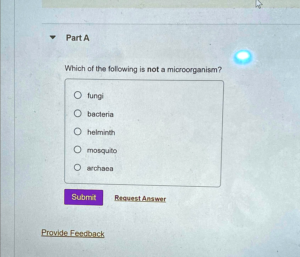 SOLVED Part A Which of the following is not a fungi