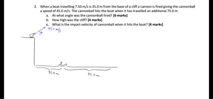 Video Solution: When A Boat Traveling 7.50 M S Is 35.0 M From The Base 