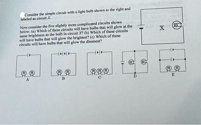 SOLVED: Bulb Shown On The Right. Consider The Simple Circuit With A ...