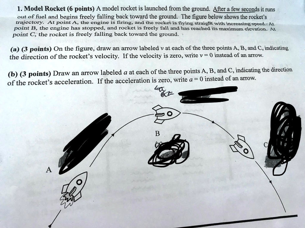 SOLVED Model Rocket (6 points) A model rocket is launched from the