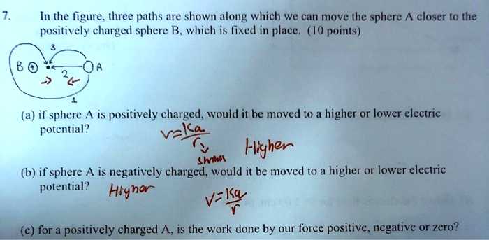 SOLVED: In the figure, three paths are shown along which we can move ...