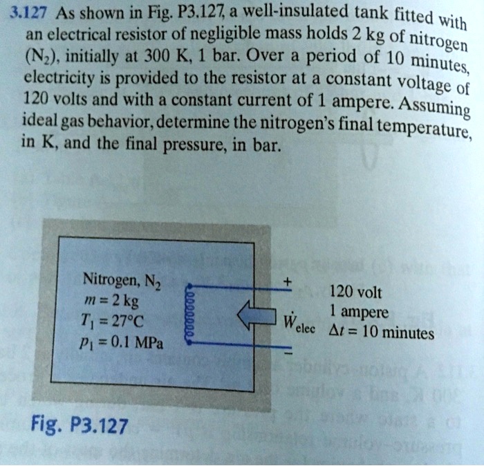 3.127 As shown in Fig: P3.127 a well-insulated tank f… - SolvedLib