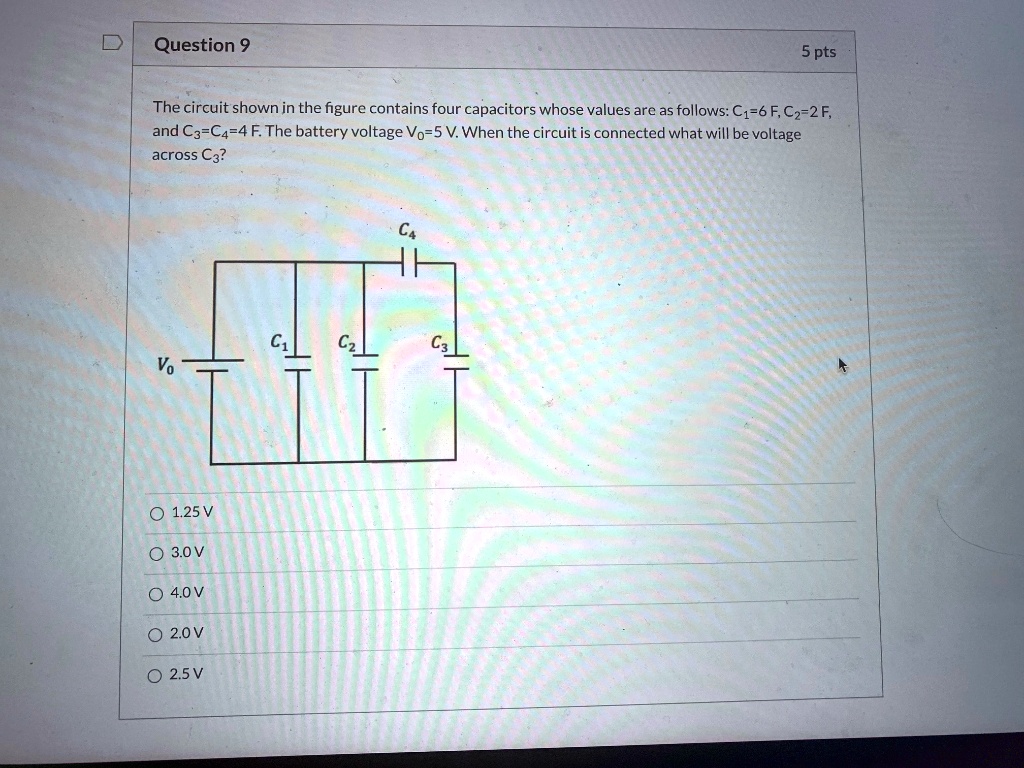 SOLVED: Question 9 The circuit shown in the figure contains four ...