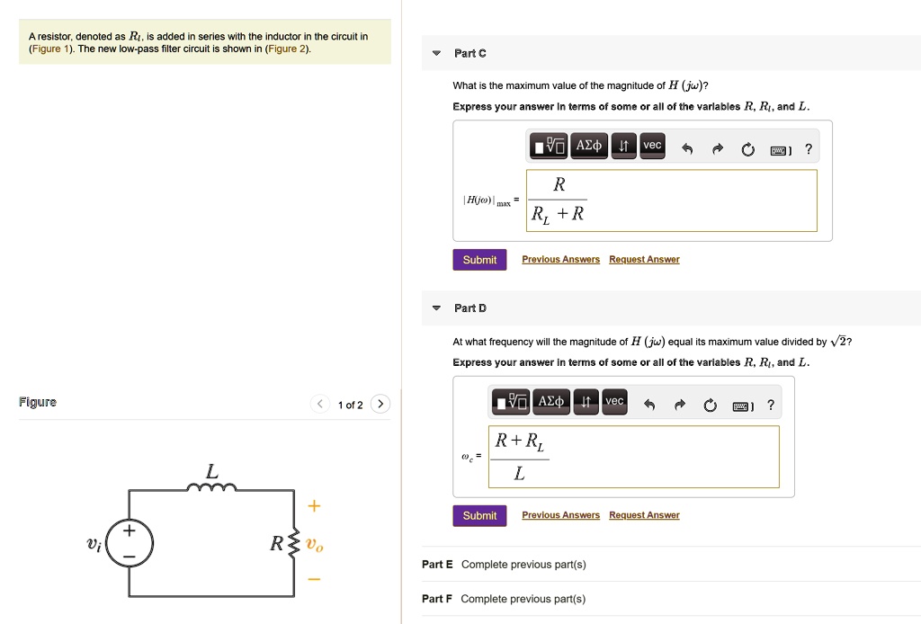 SOLVED Please show all steps A resistor, denoted as , is added in