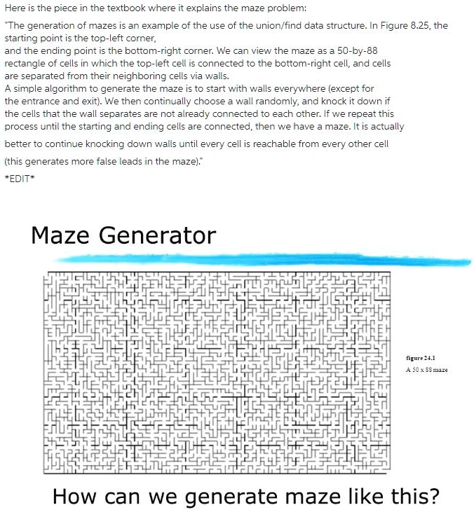 SOLVED: Referring to the maze problem at the end of the chapter ...