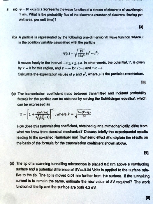 VIDEO solution: Î¨ = 10exp(ikx) represents the wave function of a ...