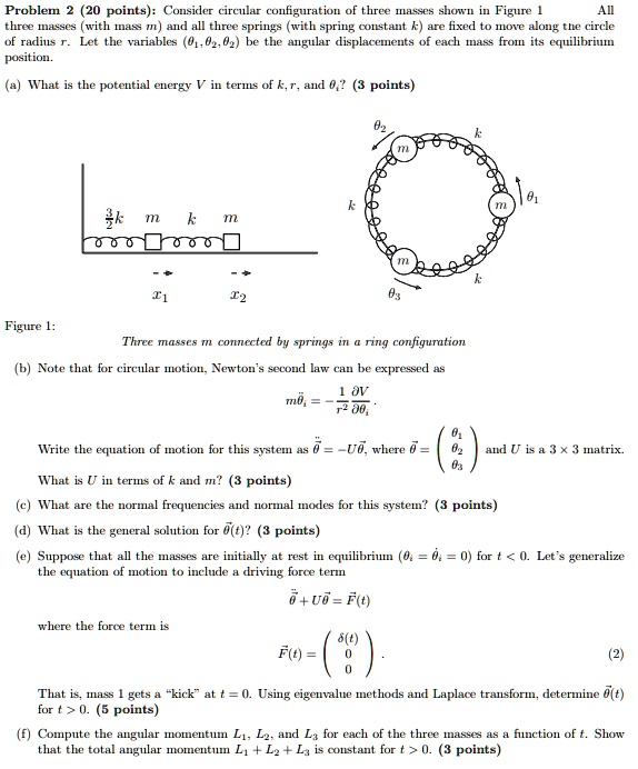 problem 2 20 points consider circular configuration of three masses ...
