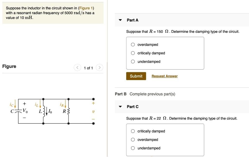 SOLVED Suppose the inductor in the circuit shown in (Figure 1) with a