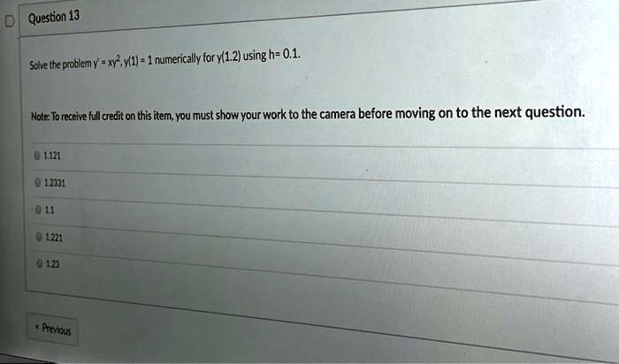 Solved Note: All work should be shown for full credit.