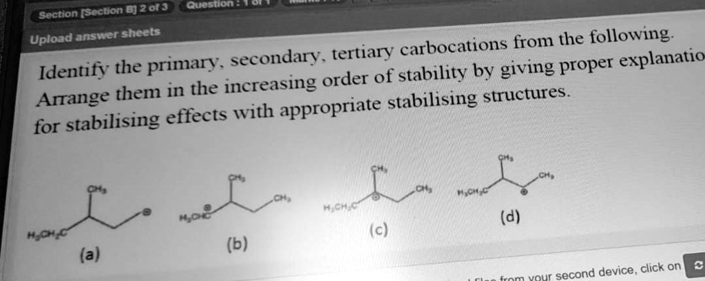 SOLVED: Upload answer sheets. Identify the primary, secondary, and ...