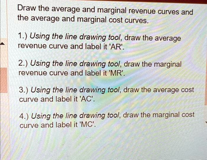 Solved The Average And Marginal Cost Curves 1 Using The Line Drawing Tool Draw The Average 1461