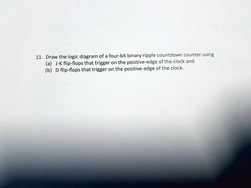 VIDEO Solution: 11. Draw The Logic Diagram Of A Four-bit Binary Ripple ...