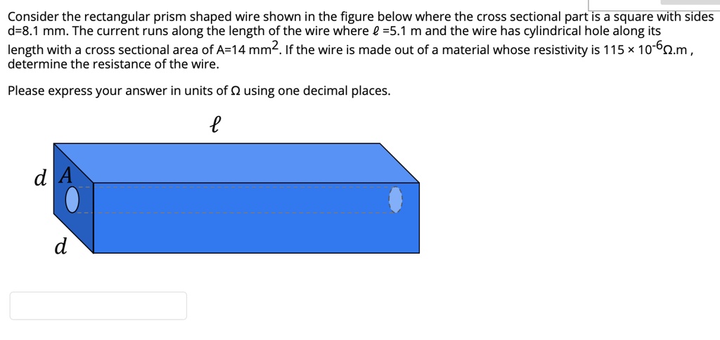 consider the rectangular prism shaped wire shown in the figure below ...