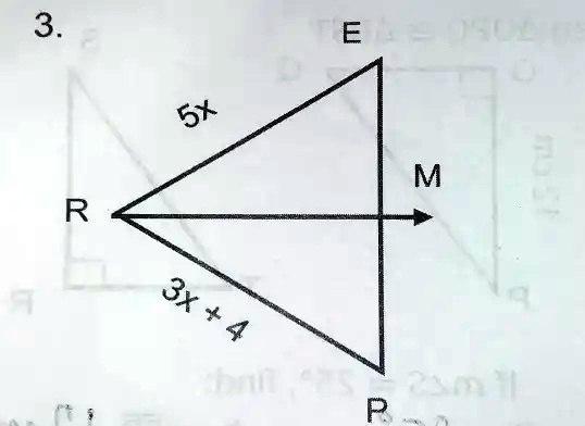 3. 
5x
R
3x + 4
E
M
P