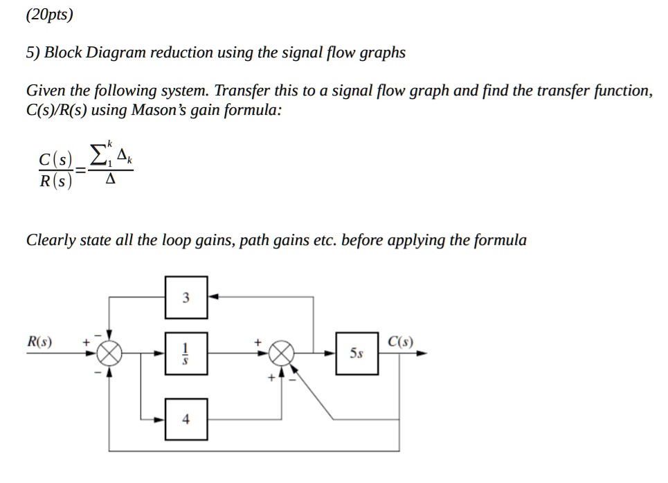 SOLVED Need correct answer. (2 Options) 5) Block Diagram reduction