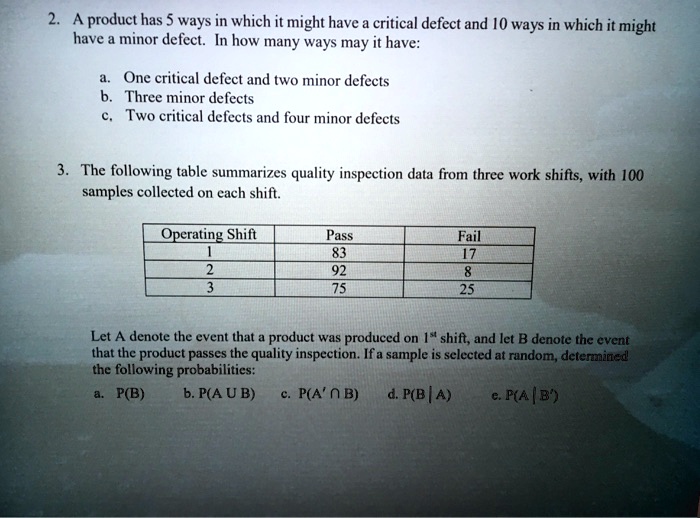 SOLVEDA product has ways in which it might have critical defect and 10