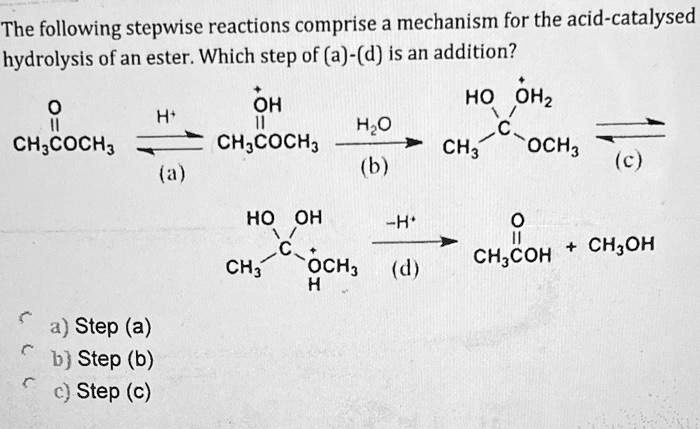 SOLVED: The following stepwise reactions comprise a mechanism for the ...