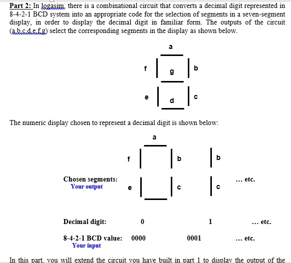 SOLVED: In this part, you will extend the circuit you have built in ...
