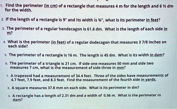 SOLVEDFind the perimeter (in cm) of a rectangle that